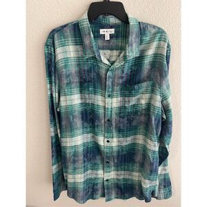 ❤️The Rail Plaid Burnout Button Down XL